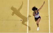 3 March 2019; Rouguy Diallo of France competing in the Women's Triple Jump event during day three of the European Indoor Athletics Championships at Emirates Arena in Glasgow, Scotland. Photo by Sam Barnes/Sportsfile