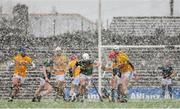 3 March 2019; A general view of the action as the snow falls during the Allianz Hurling League Division 2A Round 5 match between Kerry and Meath at Fitzgerald Stadium in Killarney, Kerry. Photo by Brendan Moran/Sportsfile