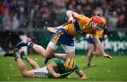 3 March 2019; Dan Morrissey of Limerick in action against Niall Deasy of Clare during the Allianz Hurling League Division 1A Round 5 match between Clare and Limerick at Cusack Park in Ennis, Clare. Photo by Diarmuid Greene/Sportsfile