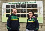 3 March 2019; Megan McGovern, left, and Niamh Donoghue, from Ballinamore, Co. Leitrim, before the Allianz Football League Division 4 Round 5 match between Leitrim and London at Avantcard Páirc Seán Mac Diarmada in Carrick-on-Shannon, Co. Leitrim. Photo by Oliver McVeigh/Sportsfile