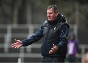 3 March 2019; Leitrim manager Terry Hyland during the Allianz Football League Division 4 Round 5 match between Leitrim and London at Avantcard Páirc Seán Mac Diarmada in Carrick-on-Shannon, Co. Leitrim. Photo by Oliver McVeigh/Sportsfile