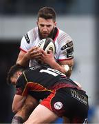 3 March 2019; Stuart McCloskey of Ulster is tackled by Josh Lewis of Dragons during the Guinness PRO14 Round 17 match between Dragons and Ulster at Rodney Parade in Newport, Wales. Photo by Ben Evans/Sportsfile