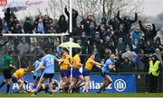 3 March 2019; Dean Rock of Dublin celebrates after scoring his side's second goal of the game during the Allianz Football League Division 1 Round 5 match between Roscommon and Dublin at Dr Hyde Park in Roscommon. Photo by Ramsey Cardy/Sportsfile