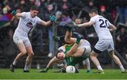 3 March 2019; Thomas O'Reilly, front, and Darragh Campion of Meath in action against David Hyland, left, and James Murray of Kildare during the Allianz Football League Division 2 Round 5 match between Meath and Kildare at Páirc Táilteann, in Navan, Meath. Photo by Piaras Ó Mídheach/Sportsfile