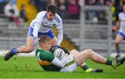 3 March 2019; Tommy Walsh of Kerry in action against Drew Wylie of Monaghan during the Allianz Football League Division 1 Round 5 match between Kerry and Monaghan at Fitzgerald Stadium in Killarney, Kerry. Photo by Brendan Moran/Sportsfile