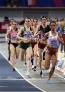 3 March 2019; Ciara Mageean of Ireland on her way to winning a bronze medal in the Women's 1500m finals during day three of the European Indoor Athletics Championships at the Emirates Arena in Glasgow, Scotland. Photo by Sam Barnes/Sportsfile