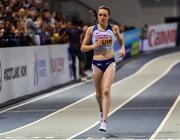 3 March 2019; Laura Muir of Great Britain competing in the Women's 1500m finals during day three of the European Indoor Athletics Championships at the Emirates Arena in Glasgow, Scotland. Photo by Sam Barnes/Sportsfile