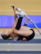 3 March 2019; Authorised Neutral athlete Anzhelika Sidorova on her way to winning the Women's Pole Vault event during day three of the European Indoor Athletics Championships at Emirates Arena in Glasgow, Scotland. Photo by Sam Barnes/Sportsfile