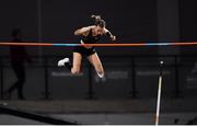 3 March 2019; Authorised Neutral athlete Anzhelika Sidorova makes a clearance on her way to winning the Women's Pole Vault event during day three of the European Indoor Athletics Championships at Emirates Arena in Glasgow, Scotland. Photo by Sam Barnes/Sportsfile