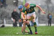 3 March 2019; Michael O'Leary of Kerry in action against Stephen Morris of Meath during the Allianz Hurling League Division 2A Round 5 match between Kerry and Meath at Fitzgerald Stadium in Killarney, Kerry. Photo by Brendan Moran/Sportsfile