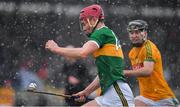 3 March 2019; Fionán MacKessy of Kerry in action against Shane Whitty of Meath during the Allianz Hurling League Division 2A Round 5 match between Kerry and Meath at Fitzgerald Stadium in Killarney, Kerry. Photo by Brendan Moran/Sportsfile