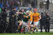 3 March 2019; Paud Costello of Kerry in action against Stephen Morris of Meath during the Allianz Hurling League Division 2A Round 5 match between Kerry and Meath at Fitzgerald Stadium in Killarney, Kerry. Photo by Brendan Moran/Sportsfile