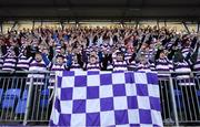5 March 2019; Clongowes Wood College supporters during the Bank of Ireland Schools Senior Cup Semi-Final match between Gonzaga College and Clongowes Wood College at Energia Park in Donnybrook, Dublin. Photo by Ramsey Cardy/Sportsfile