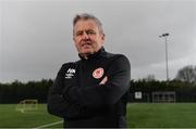 6 March 2019; St Patrick's Athletic manager Harry Kenny poses for a portrait after a St Patrick's Athletic Press Conference at Ballyoulster United AFC in Celbridge, Co. Kildare. Photo by Sam Barnes/Sportsfile