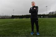 6 March 2019; St Patrick's Athletic manager Harry Kenny poses for a portrait after a St Patrick's Athletic Press Conference at Ballyoulster United AFC in Celbridge, Co. Kildare. Photo by Sam Barnes/Sportsfile
