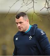 6 March 2019; Cian Healy arrives to Ireland Rugby Squad Training at Carton House in Maynooth, Kildare. Photo by David Fitzgerald/Sportsfile