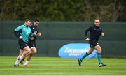 6 March 2019; Rory Best, right, runs ahead of Conor Murray and Jack McGrath during Ireland Rugby Squad Training at Carton House in Maynooth, Kildare. Photo by David Fitzgerald/Sportsfile