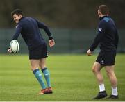 6 March 2019; Jacob Stockdale, left, and Keith Earls during Ireland Rugby Squad Training at Carton House in Maynooth, Kildare. Photo by David Fitzgerald/Sportsfile