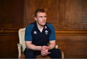 6 March 2019; Keith Earls poses for a portrait following an Ireland Rugby Press Conference at Carton House in Maynooth, Kildare. Photo by David Fitzgerald/Sportsfile