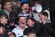 6 March 2019; Belvedere College supporters at the Bank of Ireland Schools Senior Cup semi-final match between Belvedere College and St Michael's College at Energia Park in Donnybrook, Dublin. Photo by Piaras Ó Mídheach/Sportsfile