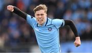 6 March 2019; Niall Carroll of St Michael's College celebrates a turnover late in the Bank of Ireland Schools Senior Cup semi-final match between Belvedere College and St Michael's College at Energia Park in Donnybrook, Dublin. Photo by Piaras Ó Mídheach/Sportsfile