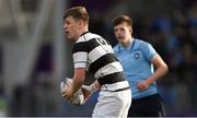 6 March 2019; John Meagher of Belvedere College during the Bank of Ireland Schools Senior Cup semi-final match between Belvedere College and St Michael's College at Energia Park in Donnybrook, Dublin. Photo by Piaras Ó Mídheach/Sportsfile