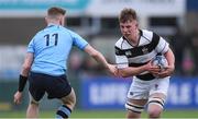 6 March 2019; Eoghan Rutledge of Belvedere College in action against Mark O’Brien of St Michael's College during the Bank of Ireland Leinster Schools Senior Cup semi-final match between Belvedere College and St Michael's College at Energia Park in Donnybrook, Dublin. Photo by Piaras Ó Mídheach/Sportsfile