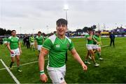 5 March 2019; Henry Godson of Gonzaga College following the Bank of Ireland Schools Senior Cup Semi-Final match between Gonzaga College and Clongowes Wood College at Energia Park in Donnybrook, Dublin. Photo by Ramsey Cardy/Sportsfile