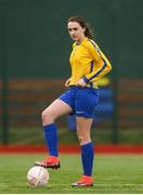 4 March 2019; Kerry Brown of Moville CC during the FAI Schools Senior Girls National Cup Final match between Athlone Community College and Moville Community College at The Showgrounds in Sligo. Photo by Harry Murphy/Sportsfile