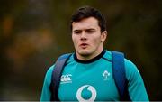 8 March 2019; Jacob Stockdale arrives for Ireland Rugby squad training at Carton House in Maynooth, Kildare. Photo by Ramsey Cardy/Sportsfile