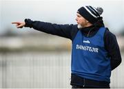 8 March 2019; Ulster University manager Andy Barr during the Gourmet Food Parlour Lagan Cup Final match between Ulster University and Dublin City University at TU Dublin Broombridge Sports Grounds in Dublin. Photo by Harry Murphy/Sportsfile