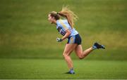 8 March 2019; Andrea Murphy of UCD celebrates after scoring her side's second goal during the Gourmet Food Parlour O’Connor Cup Semi-Final match between University College Dublin and University College Cork at the GAA Centre of Excellence in Abbotstown, Dublin. Photo by David Fitzgerald/Sportsfile
