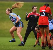 8 March 2019; Andrea Murphy of UCD celebrates after scoring her side's second goal during the Gourmet Food Parlour O’Connor Cup Semi-Final match between University College Dublin and University College Cork at the GAA Centre of Excellence in Abbotstown, Dublin. Photo by David Fitzgerald/Sportsfile