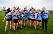 8 March 2019; UCD players celebrate following the Gourmet Food Parlour O’Connor Cup Semi-Final match between University College Dublin and University College Cork at the GAA Centre of Excellence in Abbotstown, Dublin. Photo by David Fitzgerald/Sportsfile