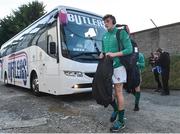 8 March 2019; Ireland captain Charlie Ryan arrives with his team-mates before the U20 Six Nations Rugby Championship match between Ireland and France at Irish Independent Park in Cork. Photo by Matt Browne/Sportsfile
