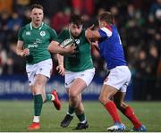 8 March 2019; Dylan Tierney-Martin of Ireland is tackled by Louis Carbonel of France during the U20 Six Nations Rugby Championship match between Ireland and France at Irish Independent Park in Cork. Photo by Matt Browne/Sportsfile