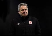 8 March 2019; St Patrick's Athletic manager Harry Kenny during the SSE Airtricity League Premier Division match between St Patrick's Athletic and Shamrock Rovers at Richmond Park in Dublin. Photo by Stephen McCarthy/Sportsfile