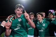 8 March 2019; Ireland captain Charlie Ryan celebrates with his team-mates after the U20 Six Nations Rugby Championship match between Ireland and France at Irish Independent Park in Cork. Photo by Matt Browne/Sportsfile