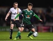 8 March 2019; Eoghan Stokes of Derry City in action against Derek Pender of Bohemians during the SSE Airtricity League Premier Division match between Bohemians and Derry City at Dalymount Park in Dublin. Photo by Eóin Noonan/Sportsfile