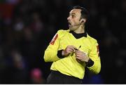 8 March 2019; Referee Neil Doyle during the SSE Airtricity League Premier Division match between St Patrick's Athletic and Shamrock Rovers at Richmond Park in Dublin. Photo by Stephen McCarthy/Sportsfile