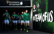 9 March 2019; Ireland players, from left, James Ryan, Garry Ringrose, Josh van der Flier, Cian Healy and Rob Kearney during the Ireland Rugby captain's run at the Aviva Stadium in Dublin. Photo by Ramsey Cardy/Sportsfile