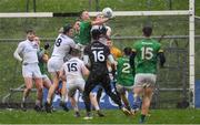 3 March 2019; Conor McGill of Meath beats Tommy Moolick of Kildare to possession in the final play of the second half during the Allianz Football League Division 2 Round 5 match between Meath and Kildare at Páirc Táilteann, in Navan, Meath. Photo by Piaras Ó Mídheach/Sportsfile