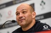 9 March 2019; Captain Rory Best during an Ireland Rugby press conference at the Aviva Stadium in Dublin. Photo by Ramsey Cardy/Sportsfile