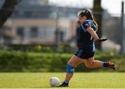 9 March 2019; Sheila Brady of Garda College scores a penalty for her side during the Gourmet Food Parlour Lynch Cup Final between Garda College and Technological University Dublin at DIT Grangegorman, in Grangegorman, Dublin. Photo by Eóin Noonan/Sportsfile