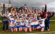 9 March 2019; TU Dublin players and coaches celebrate with the cup after the Gourmet Food Parlour Lynch Cup Final between Garda College and Technological University Dublin at DIT Grangegorman, in Grangegorman, Dublin. Photo by Eóin Noonan/Sportsfile