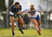 9 March 2019; Katie Bellew of Garda College in action against Sarah McCabe of TU Dublin during the Gourmet Food Parlour Lynch Cup Final between Garda College and Technological University Dublin at DIT Grangegorman, in Grangegorman, Dublin. Photo by Eóin Noonan/Sportsfile