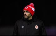 8 March 2019; Mark Kenneally, St Patrick's Athletic strength & conditioning coach, during the SSE Airtricity League Premier Division match between St Patrick's Athletic and Shamrock Rovers at Richmond Park in Dublin. Photo by Stephen McCarthy/Sportsfile