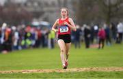 9 March 2019; Sarah Healy of Holy Child Killiney, Dublin, on her way to winning the Senior Girls event during the Irish Life Health All Ireland Schools Cross Country at Clongowes Wood College in Clane, Co Kildare. Photo by Piaras Ó Mídheach/Sportsfile