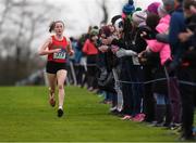 9 March 2019; Sarah Healy of Holy Child Killiney, Dublin, on her way to winning the Senior Girls event during the Irish Life Health All Ireland Schools Cross Country at Clongowes Wood College in Clane, Co Kildare. Photo by Piaras Ó Mídheach/Sportsfile