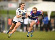 9 March 2019; Aimee Mackin of UUJ in action against Rebecca Hogan of WIT during the Gourmet Food Parlour Giles Cup Final between University Ulster Jordanstown and Waterford Institute of Technology at DIT Grangegorman, in Grangegorman, Dublin. Photo by Eóin Noonan/Sportsfile